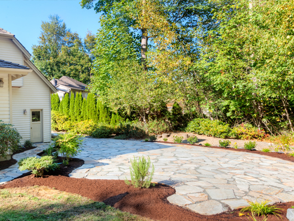 Mulching service by Well Rooted Gardens