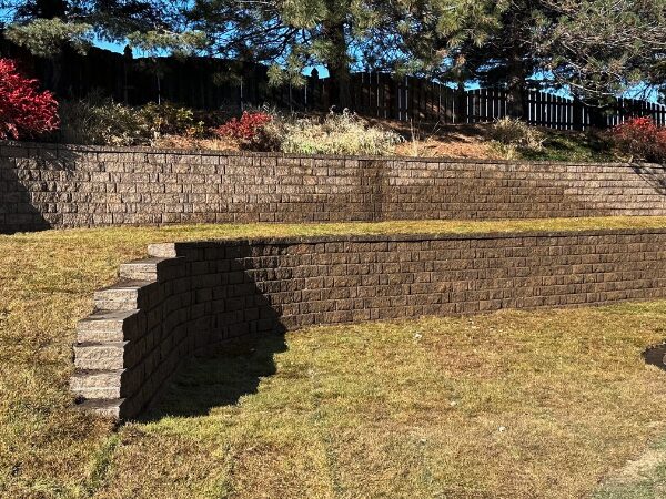 Tiered Block Wall