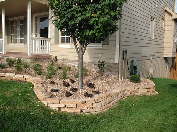 Curved Stone Wall